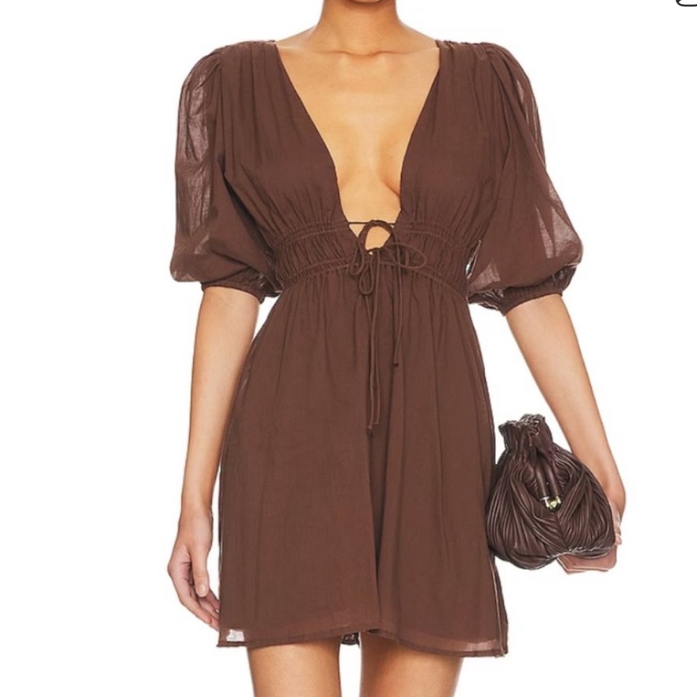 Faithfull the Brand Chocolate Mini Dress